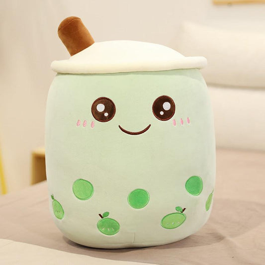 Sip & Snuggle: Adorable Strawberry Milk Tea Boba Plush – The Perfect Cuddly Companion for Kids! - Giggle & Purr