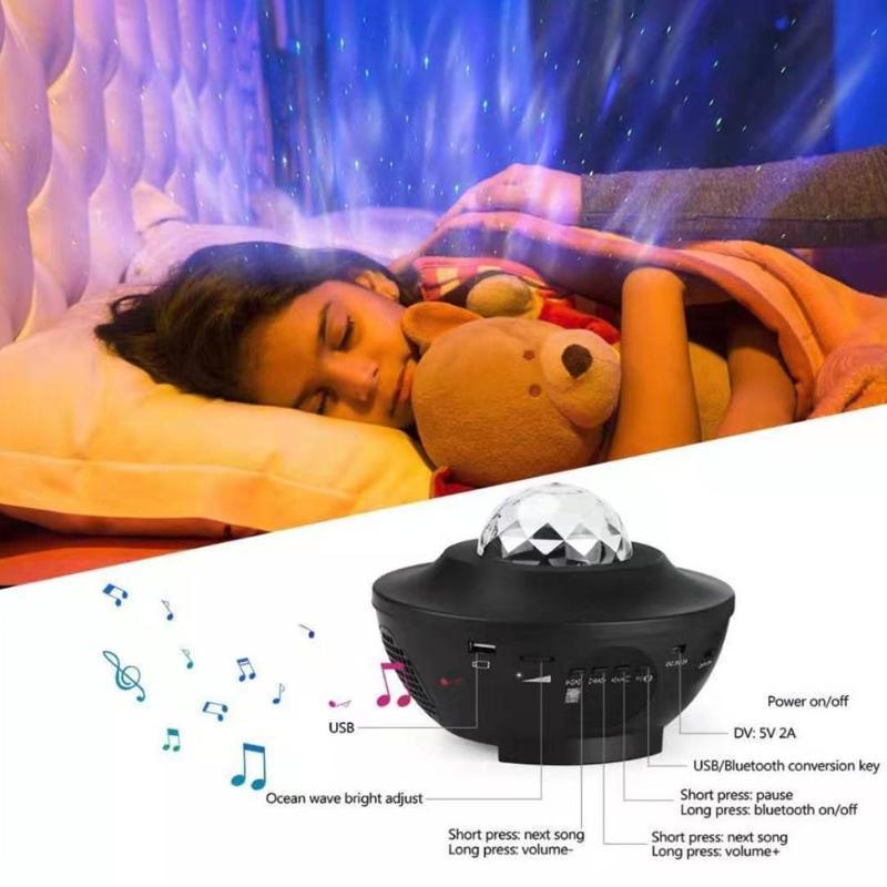 Full-Color Starry Sky Galaxy Projector with Bluetooth & Music Control – Perfect Gift for Kids & Adults - Giggle & Purr