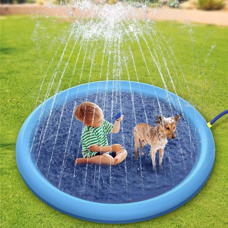 Fun Outdoor Water Fountain Play Mat for Fun for Kids & Pets