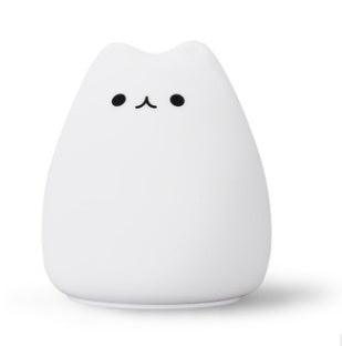 Cuddly Cat Companion: Adorable Silicone LED Night Light – Soft, Colorful & Long-Lasting! - Giggle & Purr