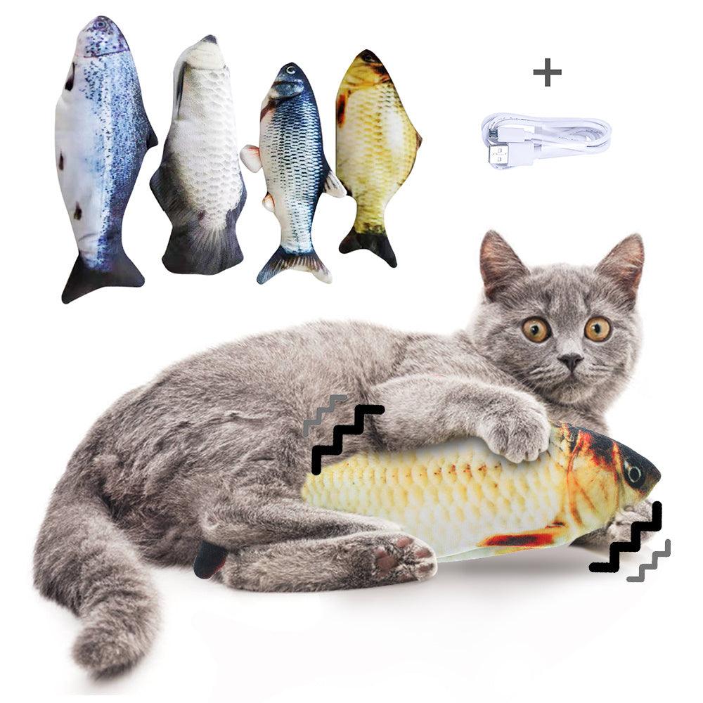 Lifelike Electric Jumping Fish Toy – Keep Your Cat Active & Entertained! - Giggle & Purr