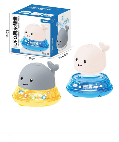 Whimsical Whale: Light-Up & Musical Water Spray Bath Toy for Babies - Giggle & Purr