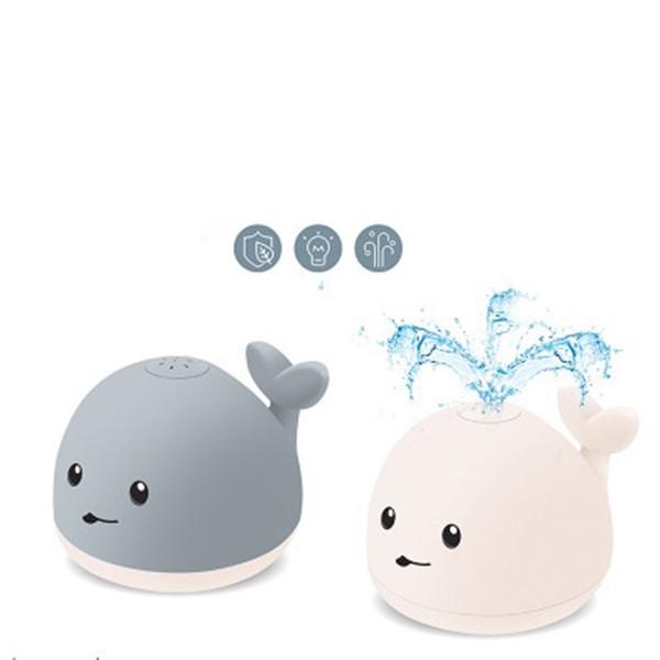 Whimsical Whale: Light-Up & Musical Water Spray Bath Toy for Babies - Giggle & Purr