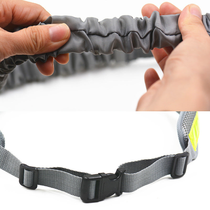 Hands-Free Adjustable Dog Leash with Waist Bag.