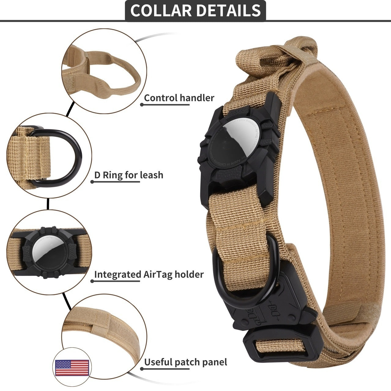 Waterproof Dog Collar Airtag.