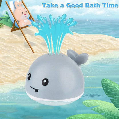 Whimsical Whale: Light-Up & Musical Water Spray Bath Toy for Babies - Giggle & Purr