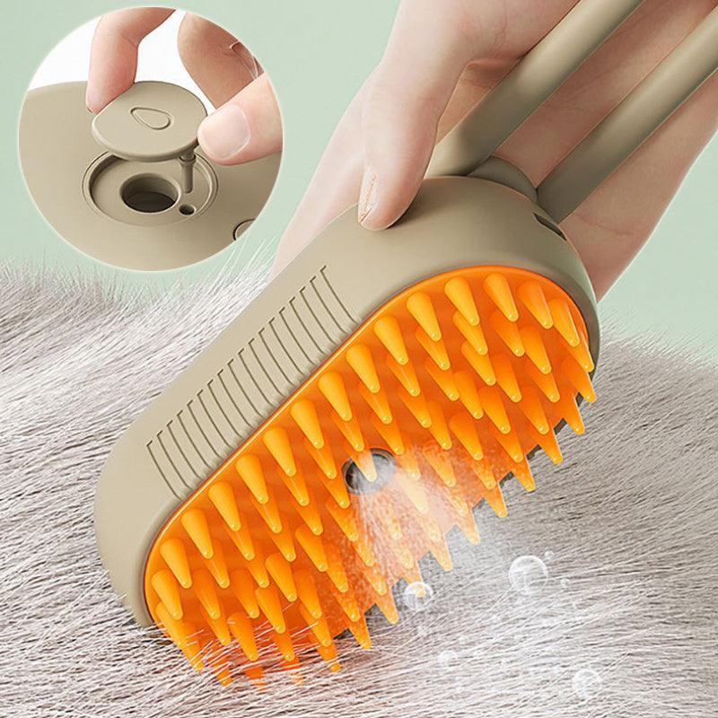 3-in-1 Steam Pet Groomer: Electric Spray Comb for Cats & Dogs - Perfect for Massage and Hair Removal. - Giggle & Purr