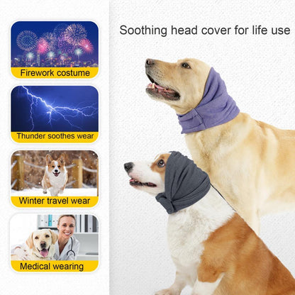 Dog Calming Hoodie – Noise-Reducing Ear Wrap for Anxiety Relief.