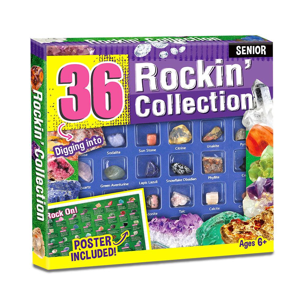 Junior Geologist Kit: 36-Piece Rock and Gemstone Set – Spark Curiosity with Science! - Giggle & Purr