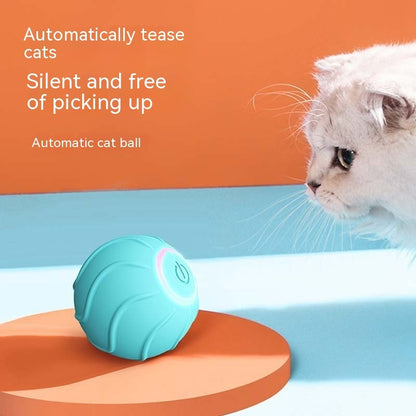 USB Rechargeable Rolling Ball – Interactive Cat Toy for Active Play.