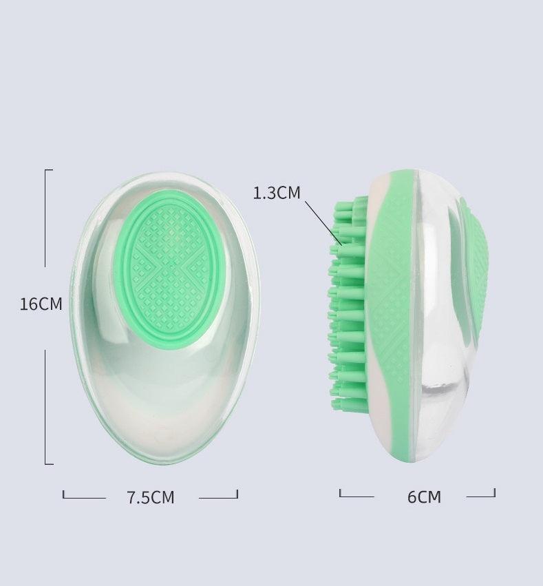 Pamper & Primp: 2-in-1 Spa Massage Comb for Pets – Gentle, Foam-Boosting Bath Brush! - Giggle & Purr