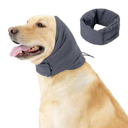 Dog Calming Hoodie – Noise-Reducing Ear Wrap for Anxiety Relief.