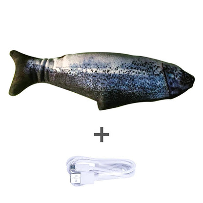 Lifelike Electric Jumping Fish Toy – Keep Your Cat Active & Entertained! - Giggle & Purr