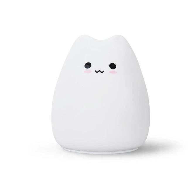 Cuddly Cat Companion: Adorable Silicone LED Night Light – Soft, Colorful & Long-Lasting! - Giggle & Purr