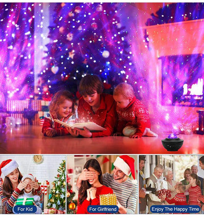 Full-Color Starry Sky Galaxy Projector with Bluetooth & Music Control – Perfect Gift for Kids & Adults - Giggle & Purr