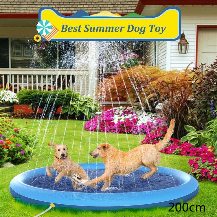 Fun Outdoor Water Fountain Play Mat for Fun for Kids & Pets