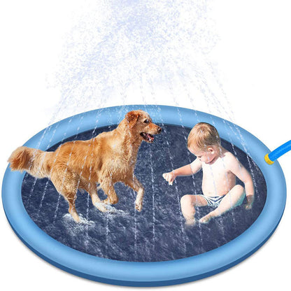 Fun Outdoor Water Fountain Play Mat for Fun for Kids & Pets