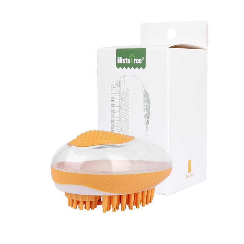 Pamper & Primp: 2-in-1 Spa Massage Comb for Pets – Gentle, Foam-Boosting Bath Brush! - Giggle & Purr