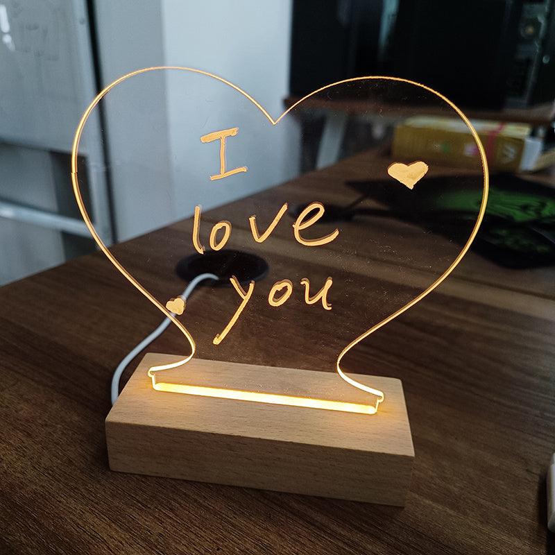 Illuminate Your Thoughts: Creative LED Night Light & Message Board – The Perfect Gift for Kids, Friends, and Loved Ones! - Giggle & Purr