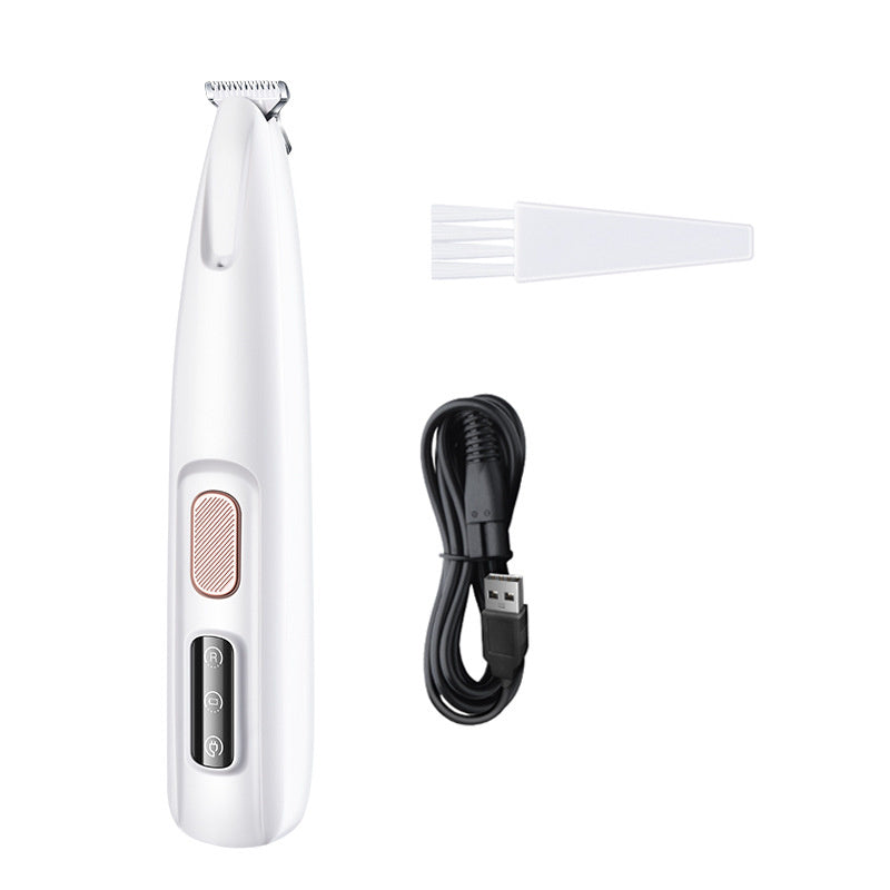 Waterproof Dog and Cat Paw Trimmer – LED Light & Display, Wide Blade Grooming Clippers.