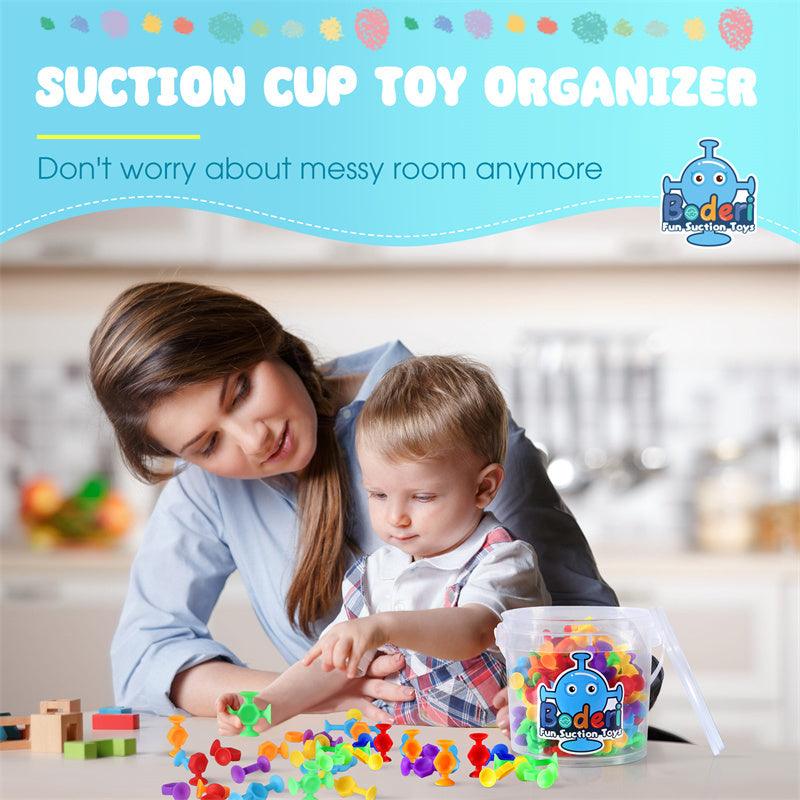 114 PCS Suction Cup Sensory Toys – Fun Stress Relief & Bath Toys for Kids. - Giggle & Purr