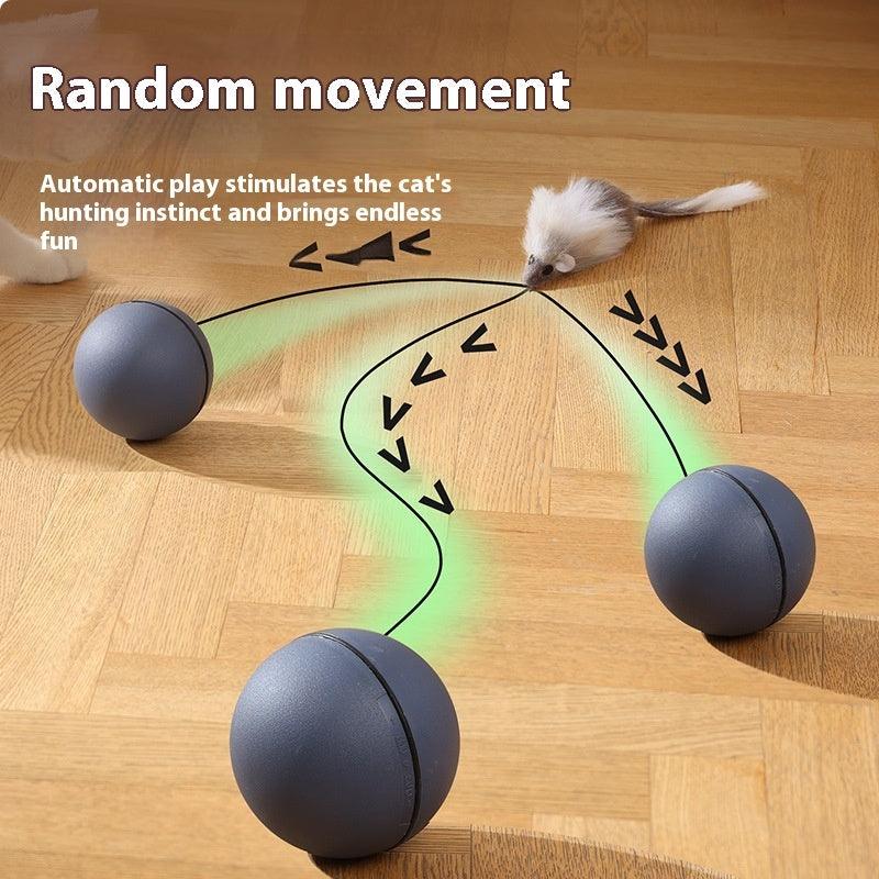 Unleash the Fun: Discover the Electric Cat Teaser Ball – Endless Joy for Your Feline! - Giggle & Purr