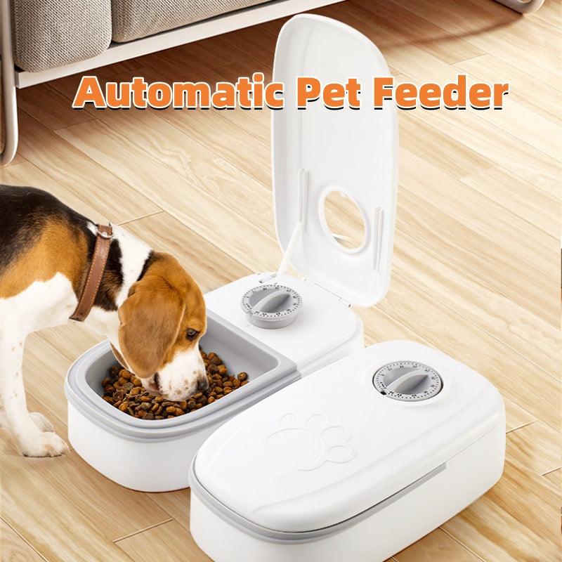 Smart Automatic Pet Feeder – Stainless Steel Food Dispenser with Timer for Cats & Dogs. - Giggle & Purr