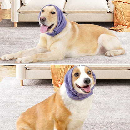 Dog Calming Hoodie – Noise-Reducing Ear Wrap for Anxiety Relief.