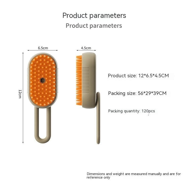 3-in-1 Steam Pet Groomer: Electric Spray Comb for Cats & Dogs - Perfect for Massage and Hair Removal. - Giggle & Purr